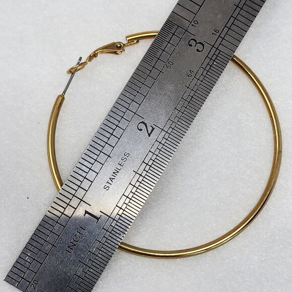 Gold Hoop Earrings - Picture 4 of 4